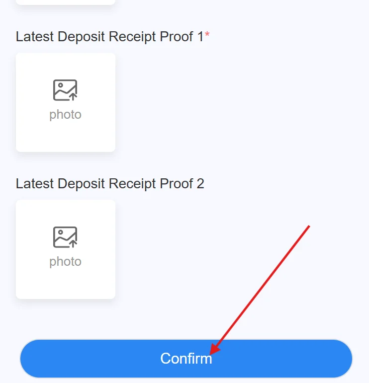 Tap to Confirm your query
